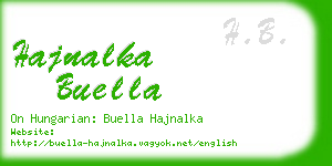 hajnalka buella business card